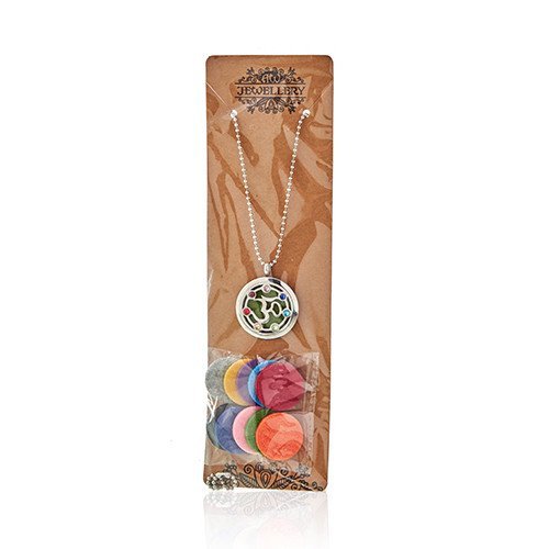 30mm OM Chakra Aromatherapy Necklace | #product_category# - OneRoofGifts