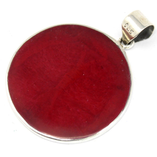 30mm Tree of Life Silver Pendant with Coral Effect | #product_category# - OneRoofGifts