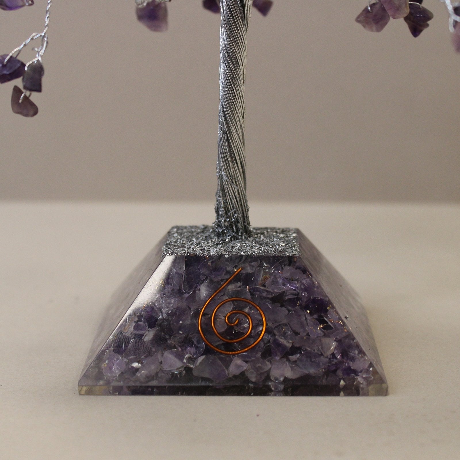320 - Stone Amethyst Gemstone Tree with Organite Base | #product_category# - OneRoofGifts
