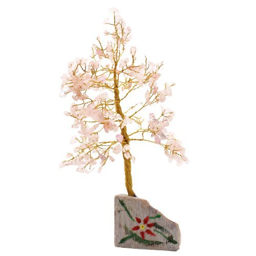 320 - Stone Rose Quartz Gemstone Tree | #product_category# - OneRoofGifts