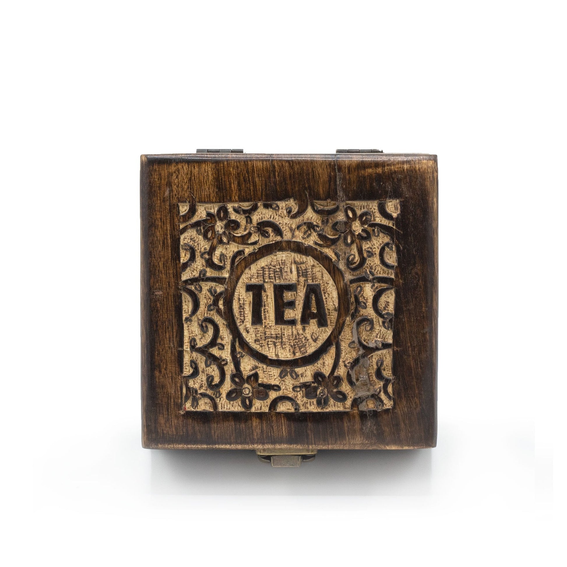 4 - Compartment Mango Wood Tea Box | #product_category# - OneRoofGifts