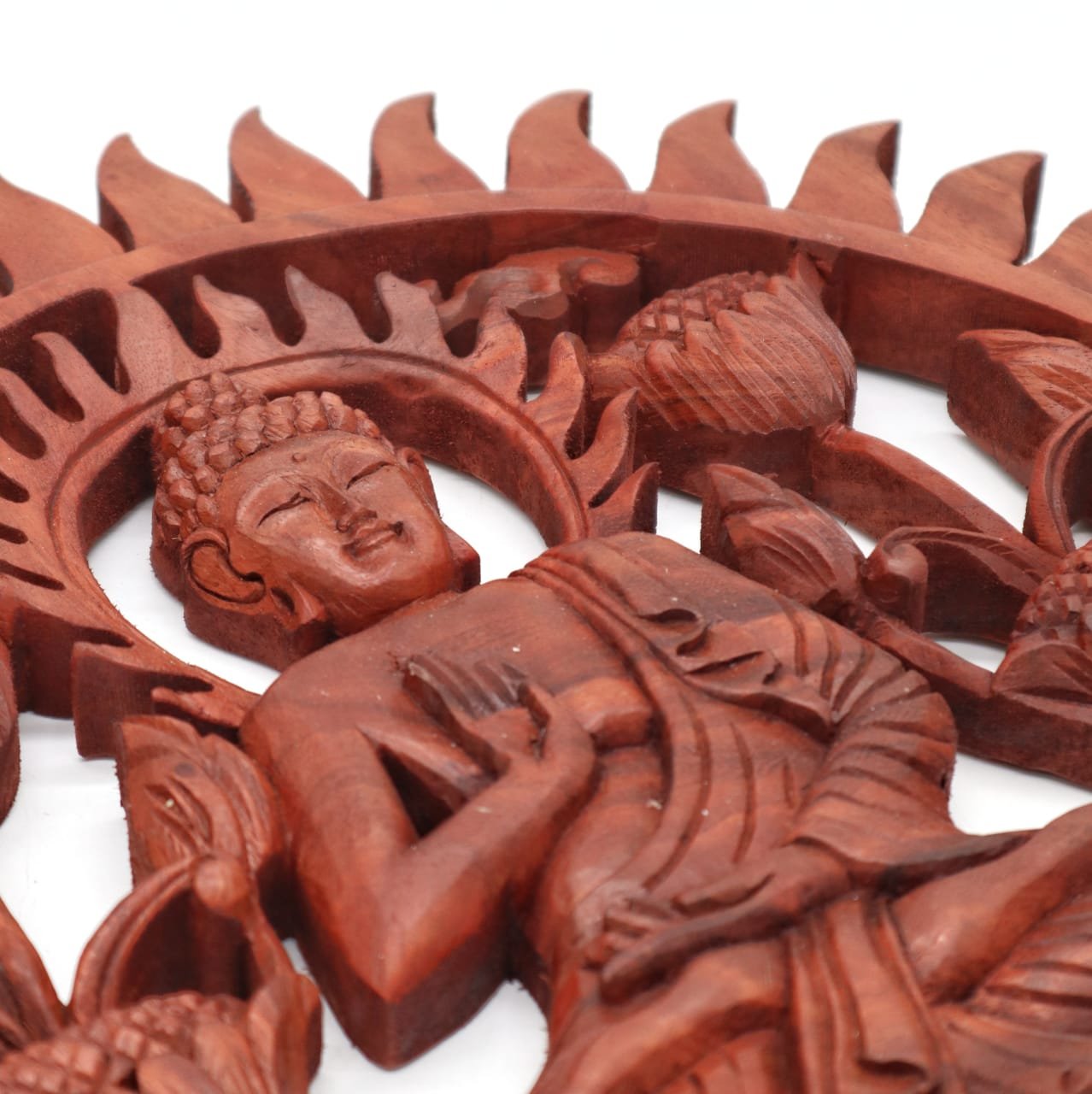 40cm Buddha and Lotus Wall Panel | #product_category# - OneRoofGifts