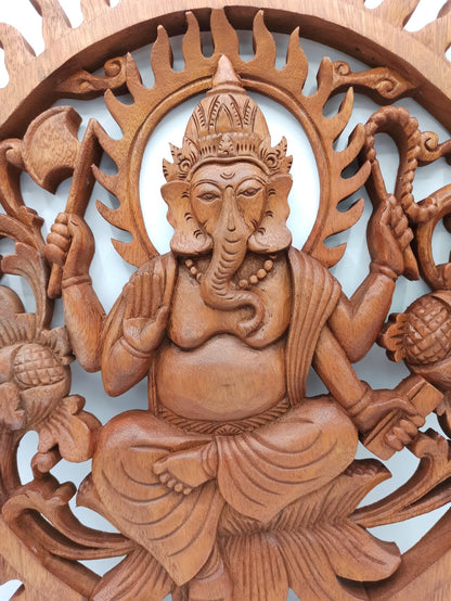 40cm Ganesh Decorative Panel | #product_category# - OneRoofGifts