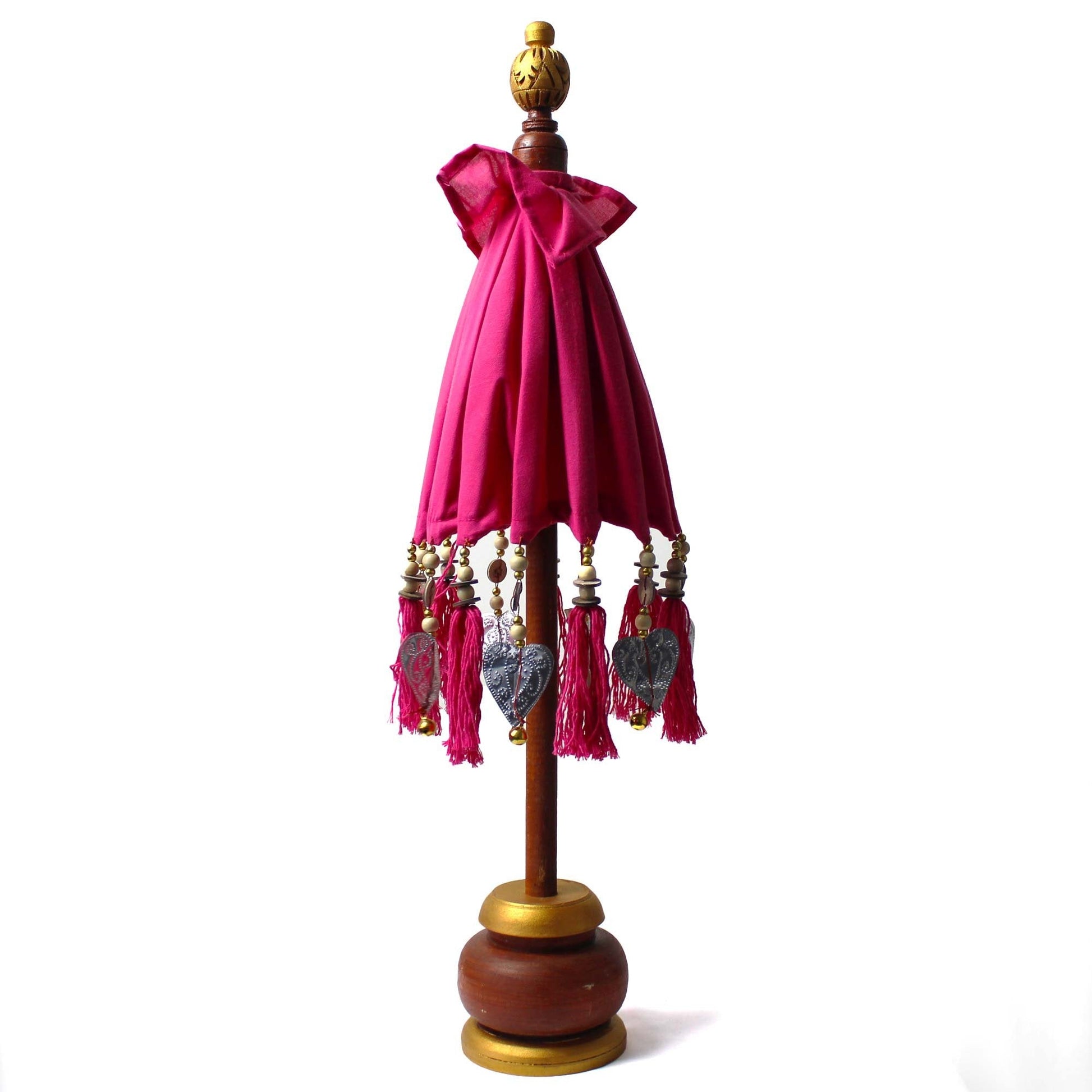 40cm Pink Bali Cotton Parasol | #product_category# - OneRoofGifts