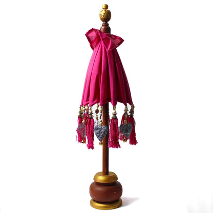 40cm Pink Bali Cotton Parasol | #product_category# - OneRoofGifts