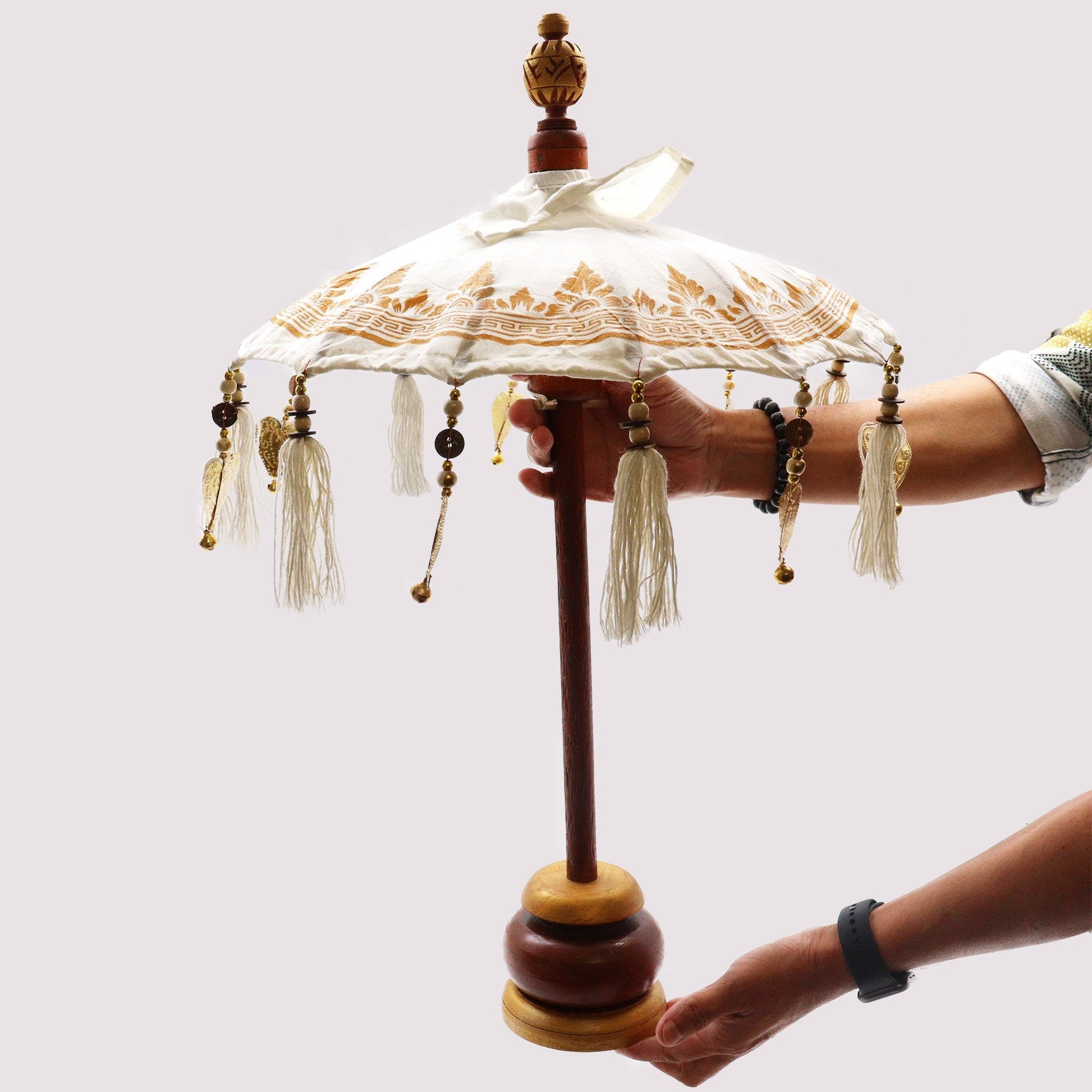 40cm Pink Bali Cotton Parasol | #product_category# - OneRoofGifts