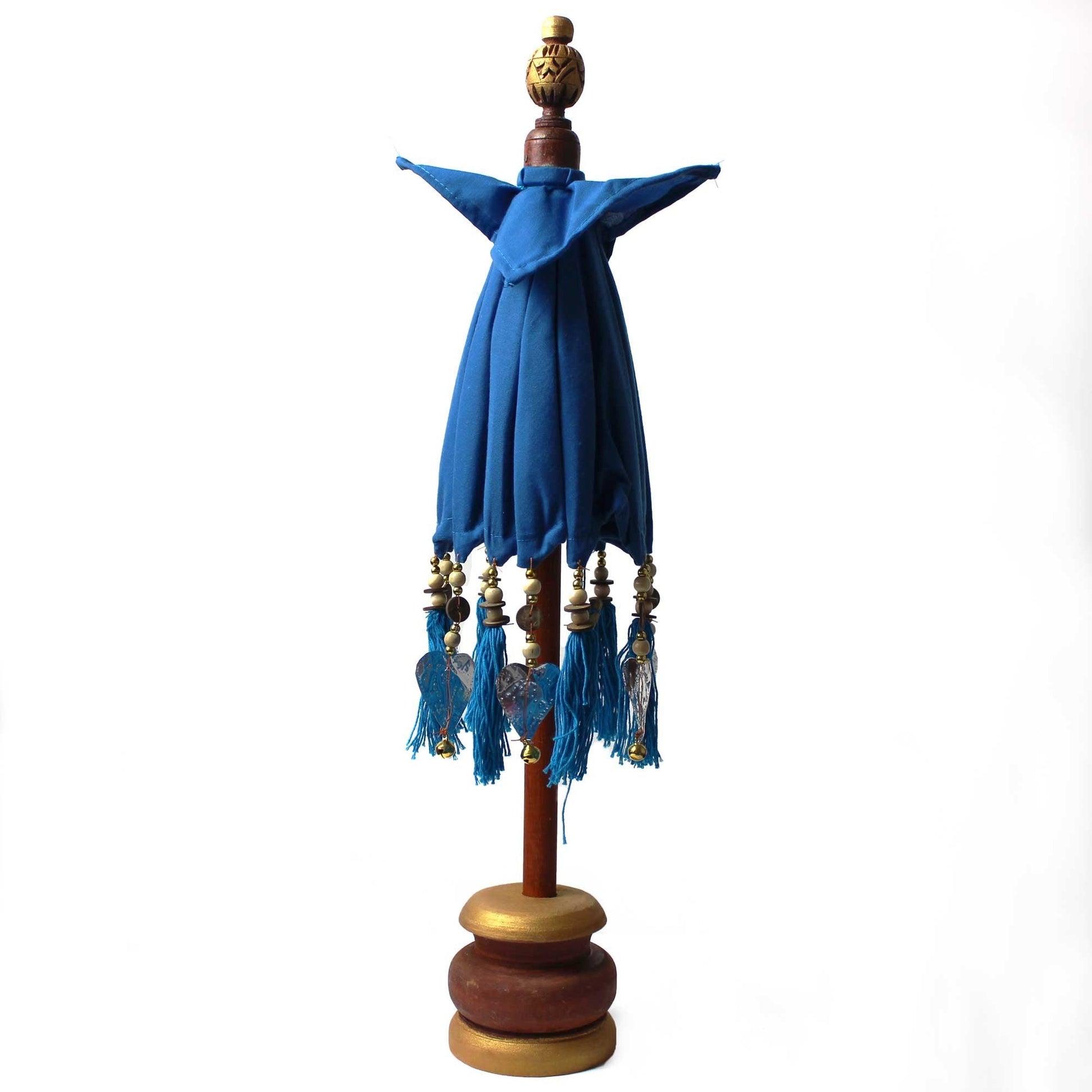 40cm Turquoise Bali Cotton Parasol | #product_category# - OneRoofGifts