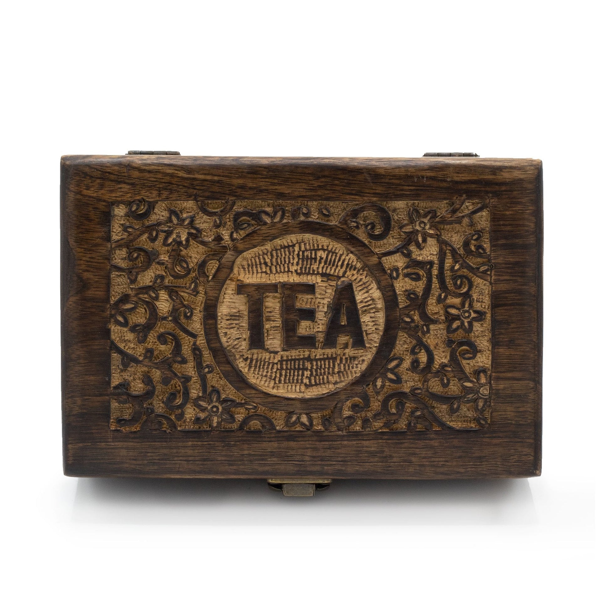 6 - Compartment Mango Wood Tea Box | #product_category# - OneRoofGifts