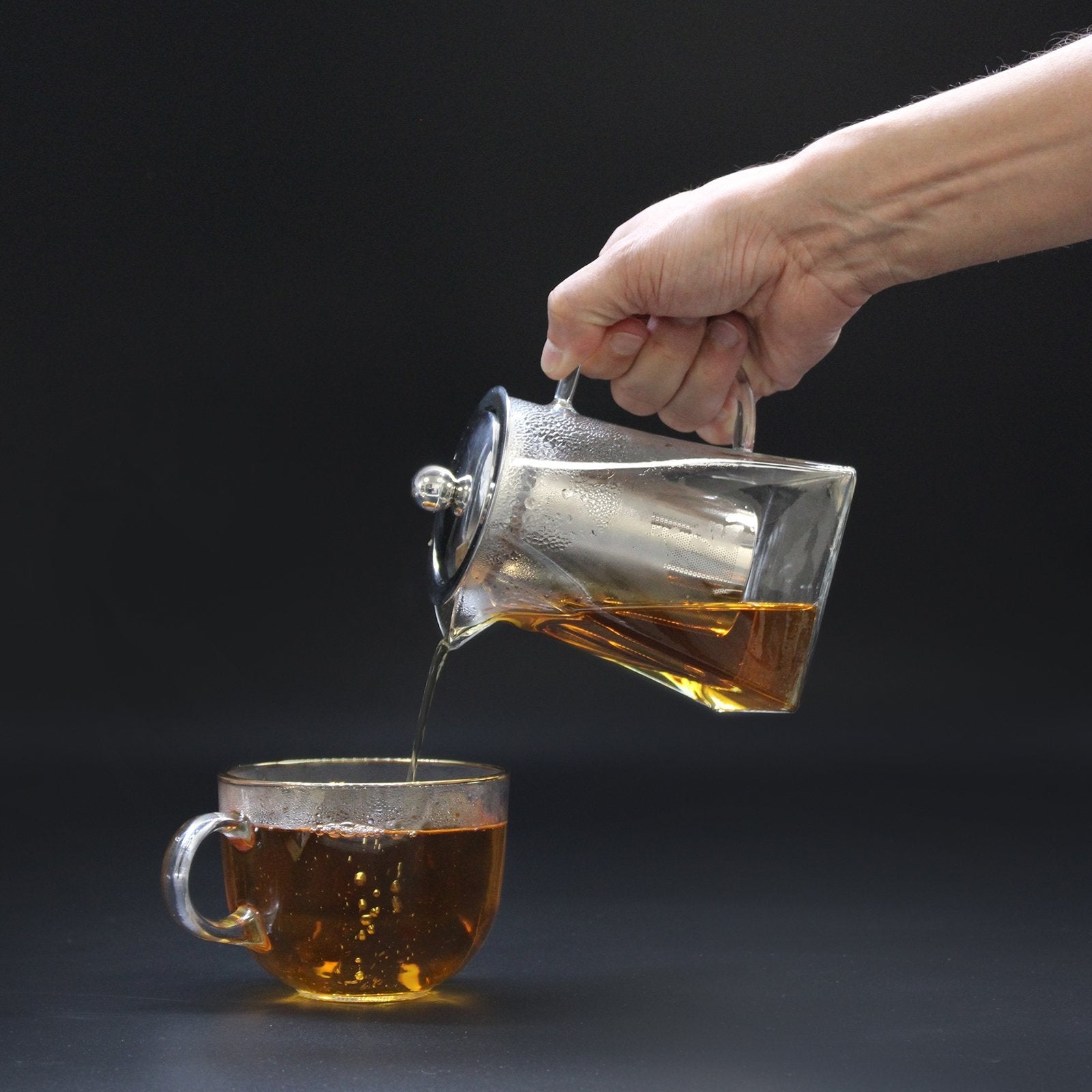 780ml Tower - Shaped Glass Infuser Teapot | #product_category# - OneRoofGifts