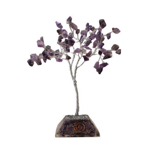 80 Stone Amethyst Gemstone Tree with Orgone Base | #product_category# - OneRoofGifts