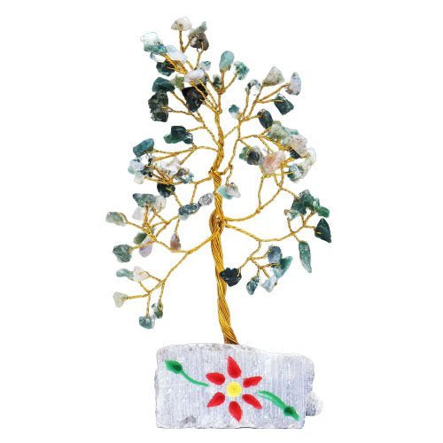 80 - Stone Moss Agate Gemstone Tree | #product_category# - OneRoofGifts