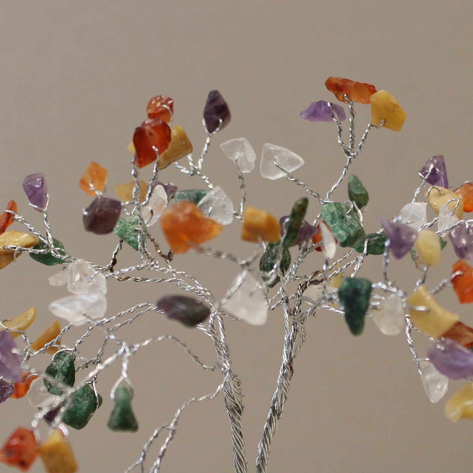 80 Stones Gemstone Tree with Multicolor Orgone Base | #product_category# - OneRoofGifts