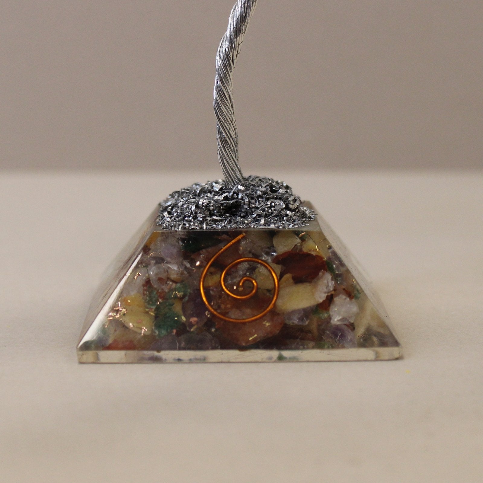 80 Stones Gemstone Tree with Multicolor Orgone Base | #product_category# - OneRoofGifts