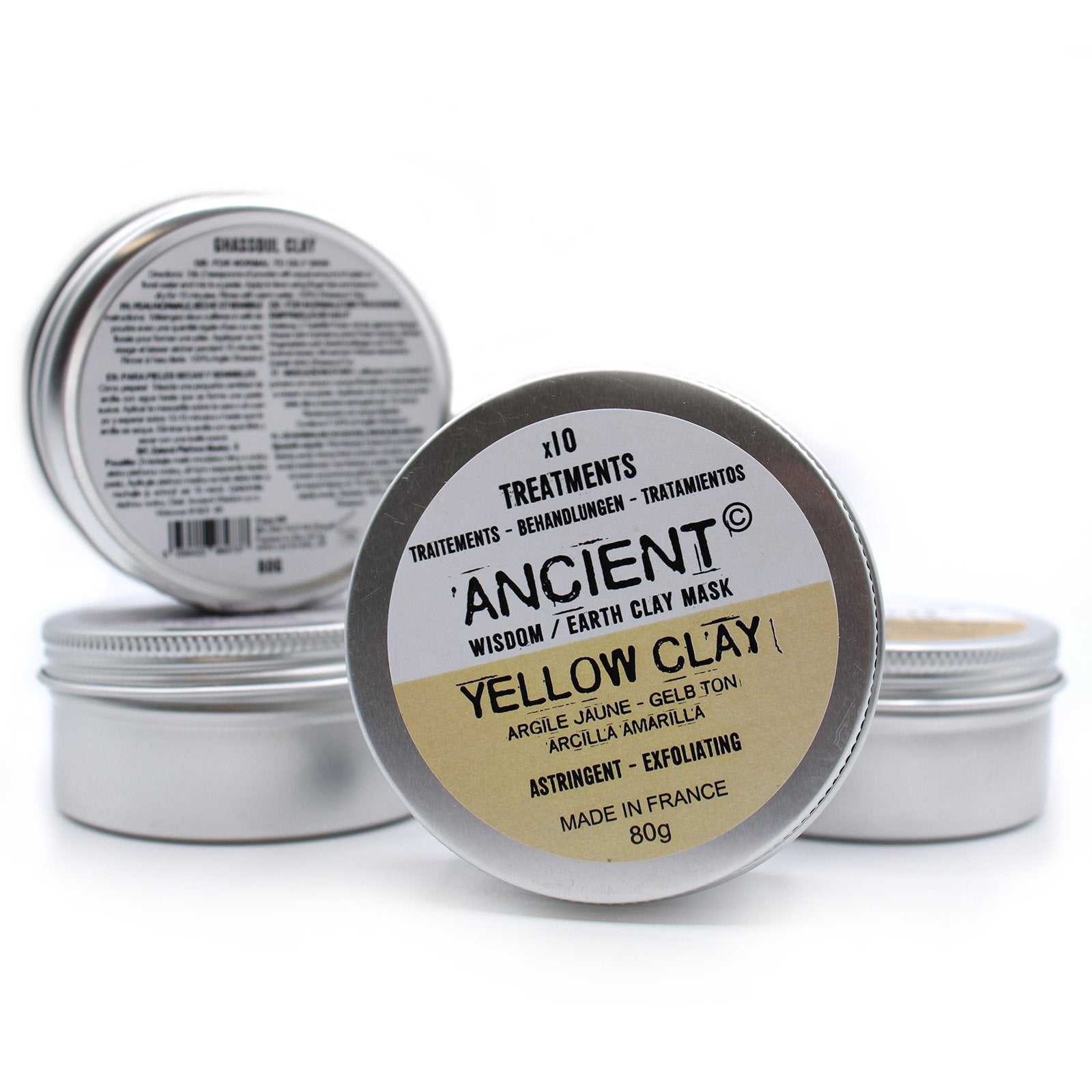 80g Yellow Face & Body Clay | #product_category# - OneRoofGifts