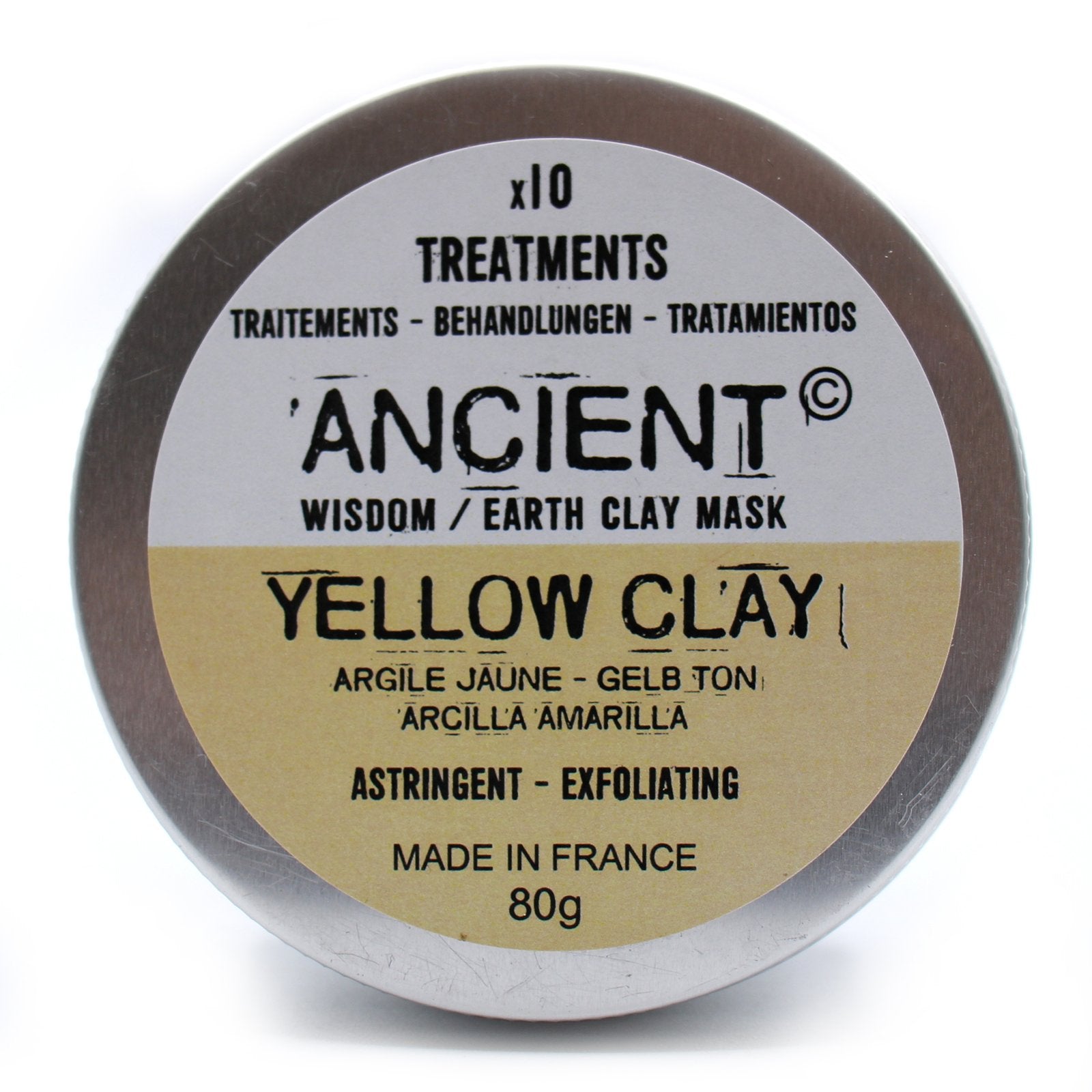 80g Yellow Face & Body Clay | #product_category# - OneRoofGifts