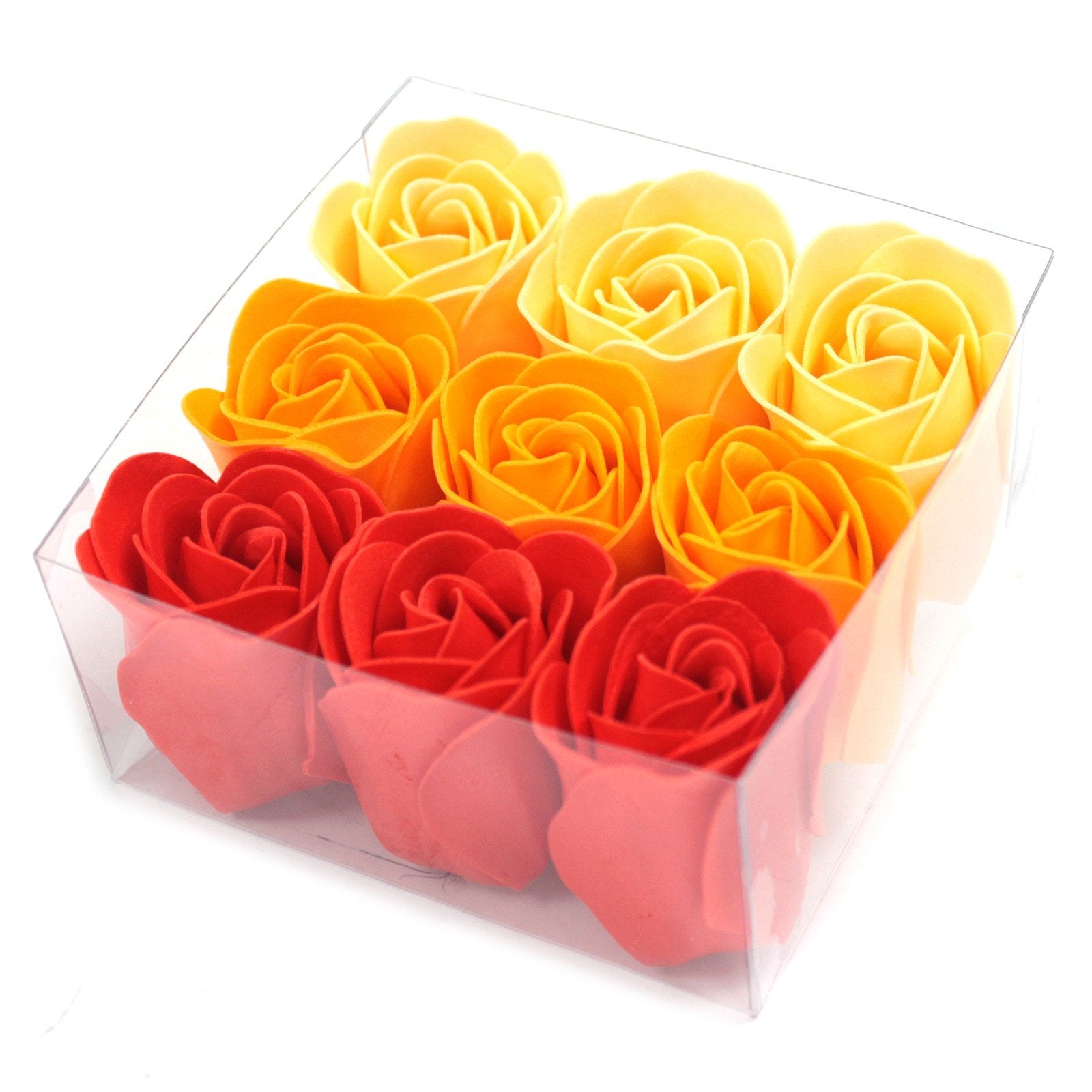 9 - Piece Peach Rose Soap Flowers Set | #product_category# - OneRoofGifts