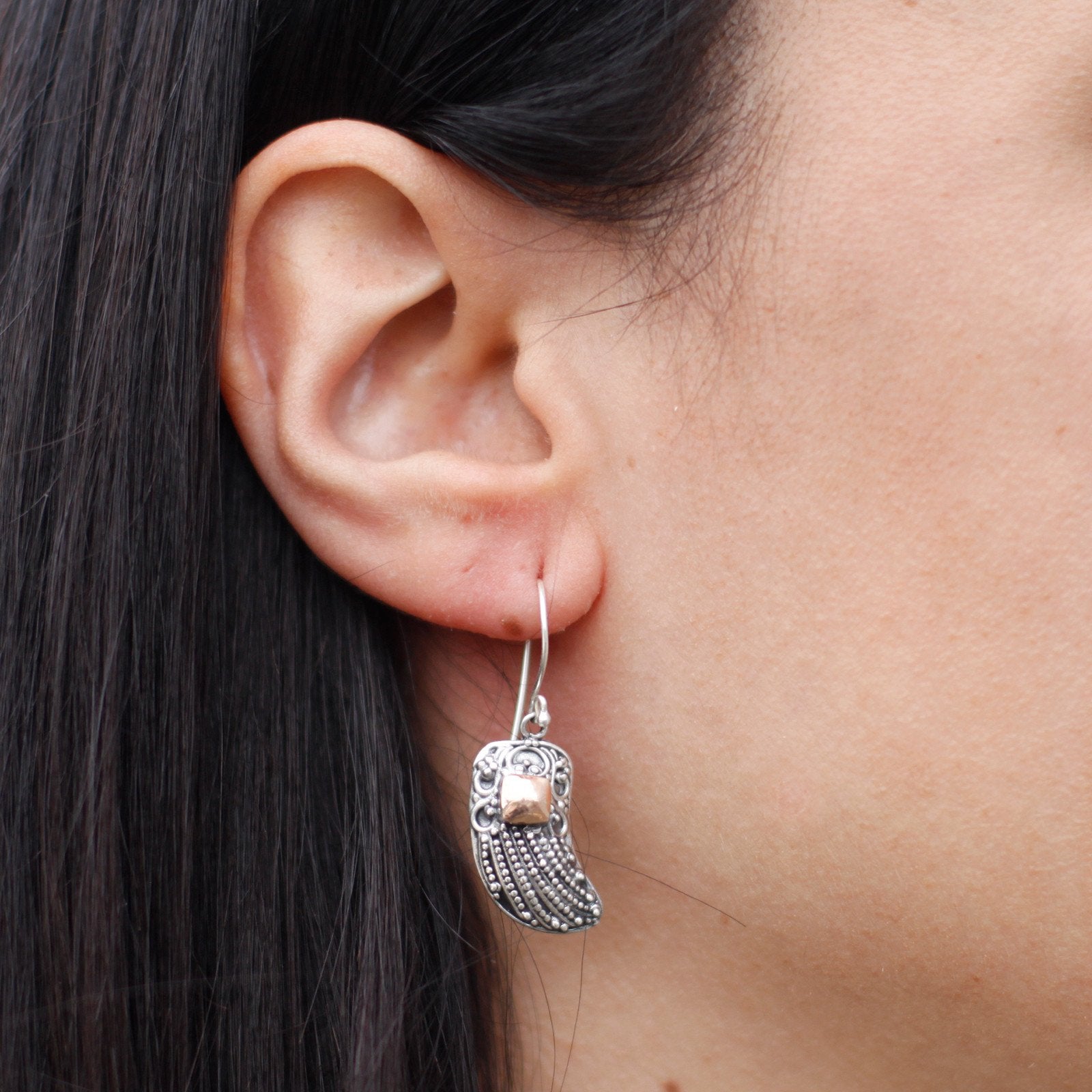 Angel Wings Earrings, Silver and Gold | #product_category# - OneRoofGifts