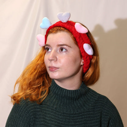 Assorted Cute Love & Hearts Makeup Headbands Set | #product_category# - OneRoofGifts