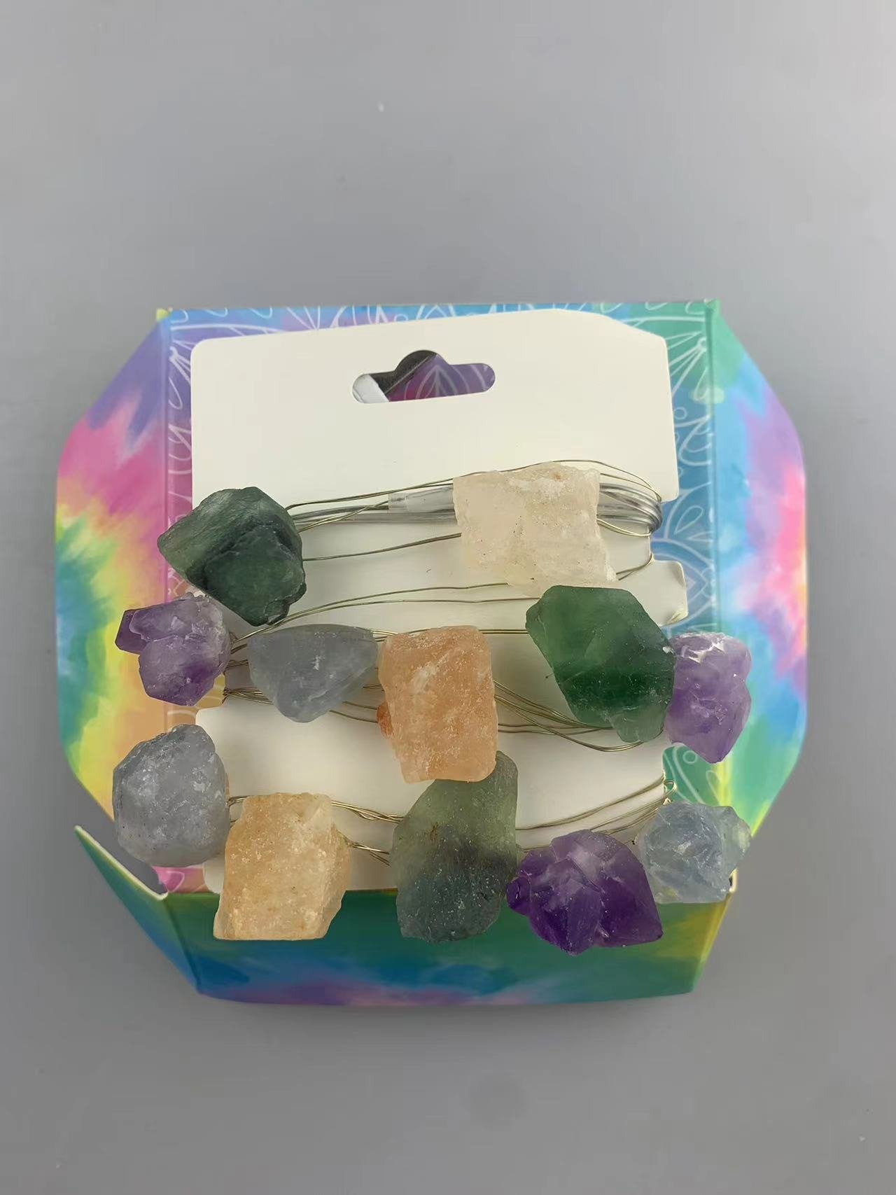 Assorted Natural Stones Gemstone Enchantment Lights | #product_category# - OneRoofGifts