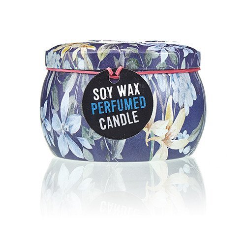 Assorted Tea & Rose Design Artistic Tin Candle - Romantic Garden | #product_category# - OneRoofGifts
