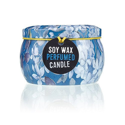 Assorted Tea & Rose Design Artistic Tin Candle - Romantic Garden | #product_category# - OneRoofGifts