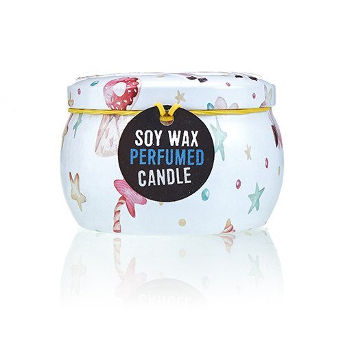 Assorted Unicorn Design Moonstone Artistic Tin Candle | #product_category# - OneRoofGifts
