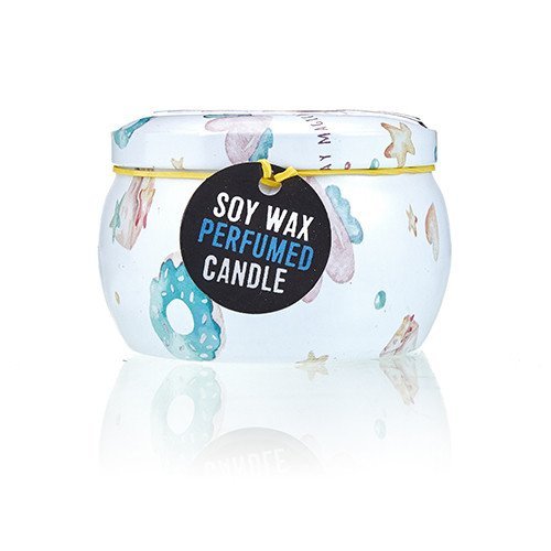 Assorted Unicorn Design Moonstone Artistic Tin Candle | #product_category# - OneRoofGifts