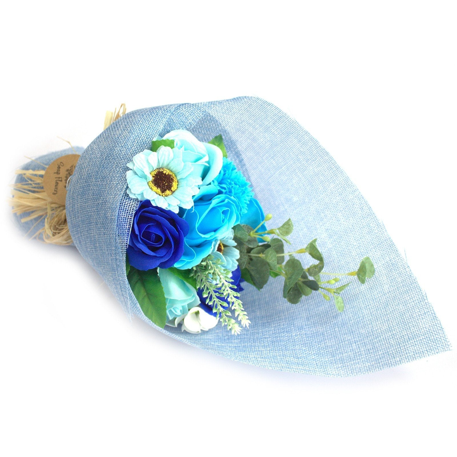 Blue Standing Soap Flower Bouquet | #product_category# - OneRoofGifts