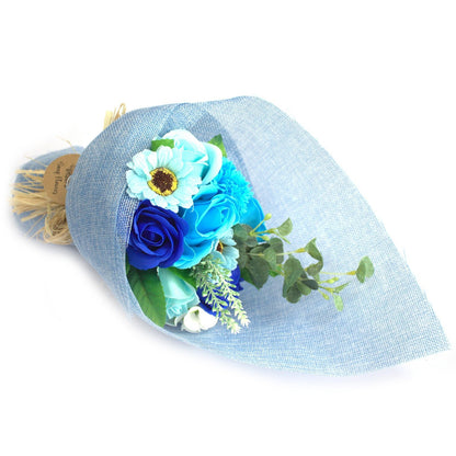 Blue Standing Soap Flower Bouquet | #product_category# - OneRoofGifts