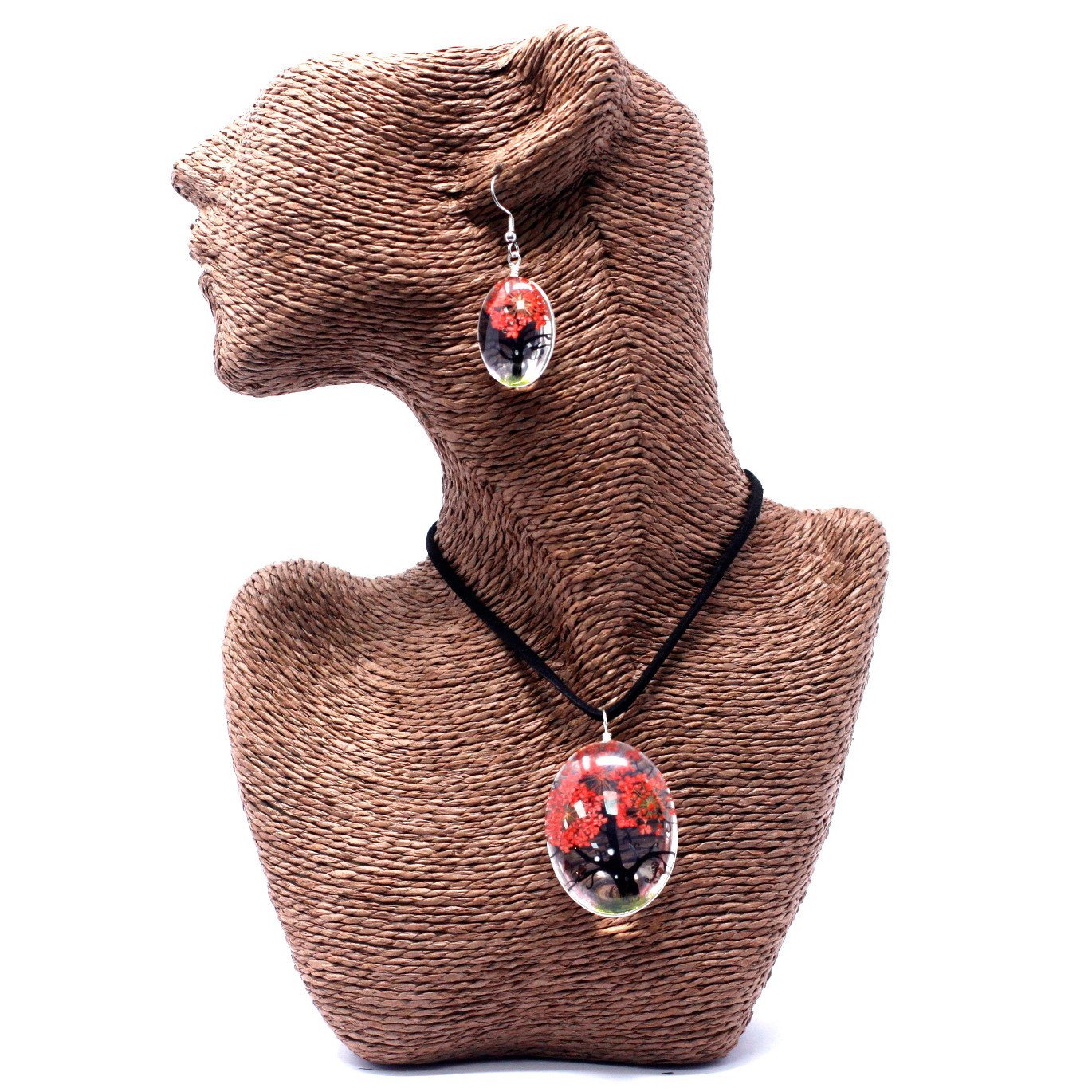 Coral Pressed Flower Tree of Life Set | #product_category# - OneRoofGifts