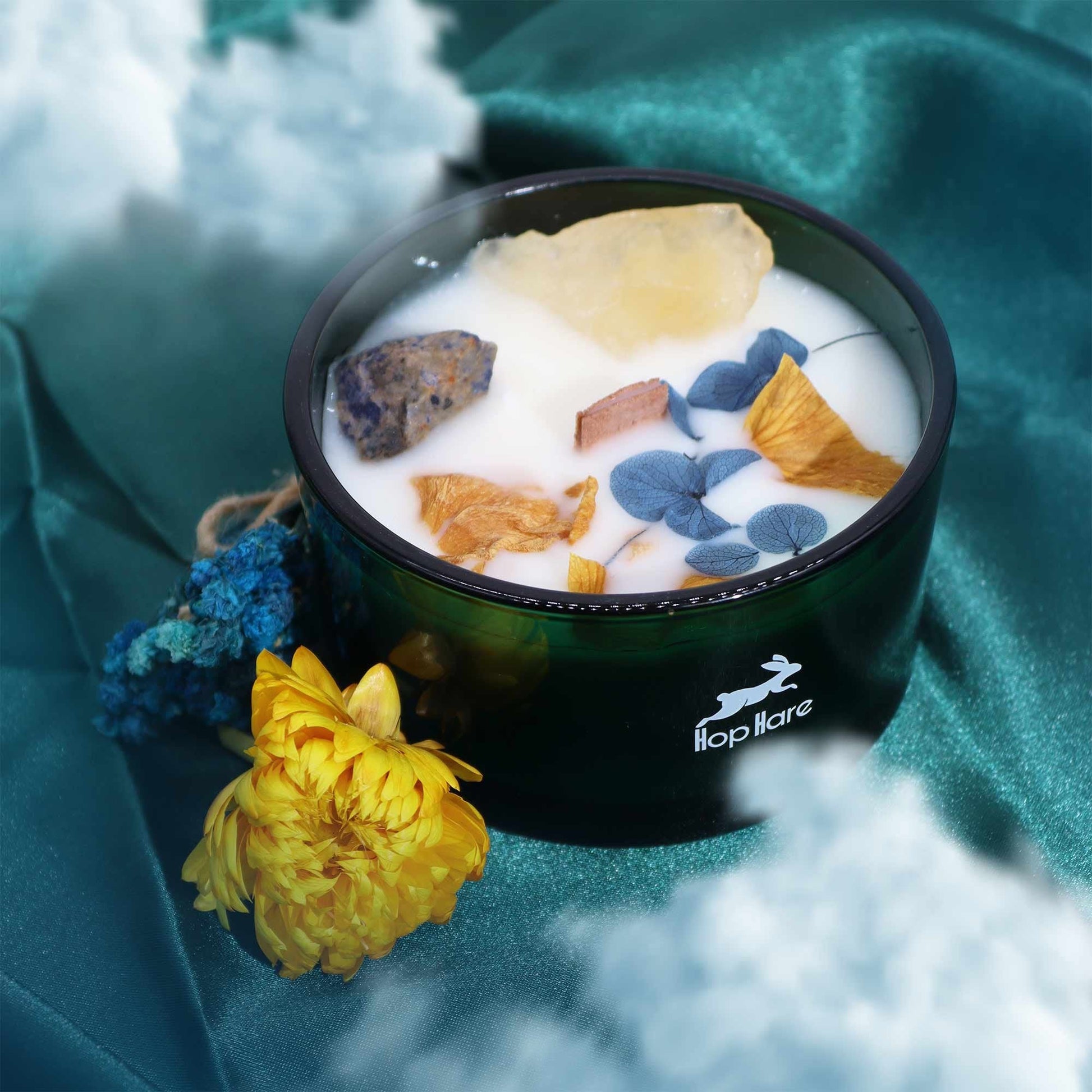 Crystal Magic Candle - Hop Hare, Sun Flower Design | #product_category# - OneRoofGifts