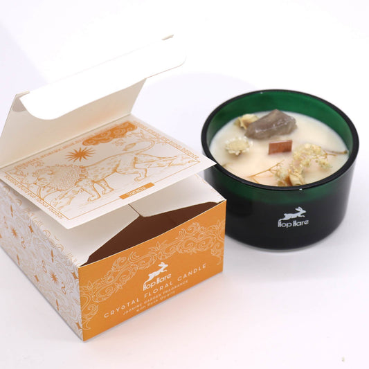 Crystal Magic Flower Candle - Lion, Hop Hare | #product_category# - OneRoofGifts