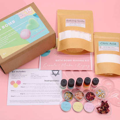 DIY Bath Bomb Kit, Pink Lemonade and Citrus Blast | #product_category# - OneRoofGifts