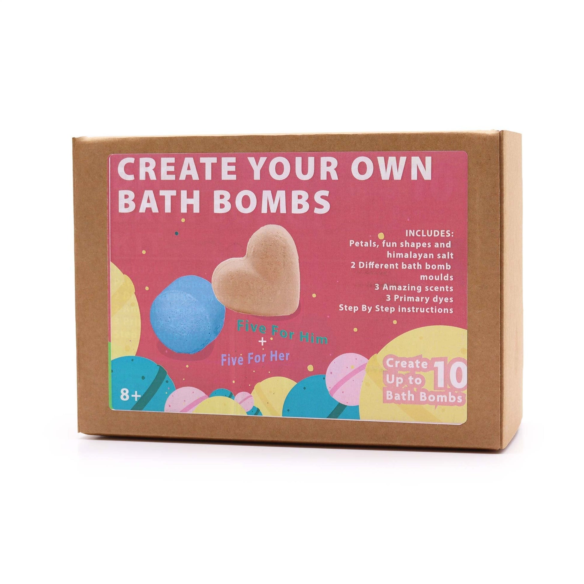 DIY Bath Bomb Kit with Rose and Bubblegum Scents | #product_category# - OneRoofGifts