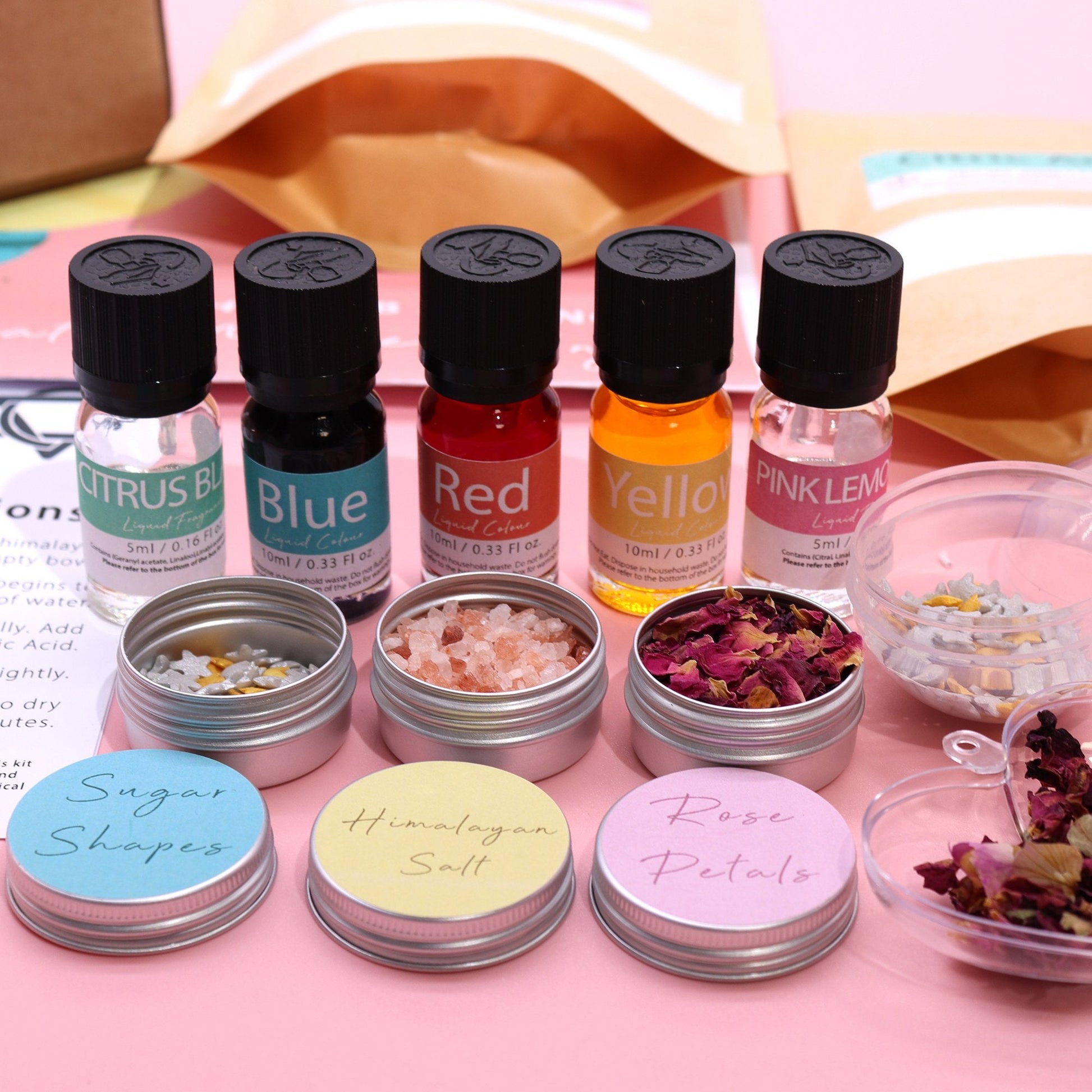 DIY Bath Bomb Kit with Rose and Bubblegum Scents | #product_category# - OneRoofGifts