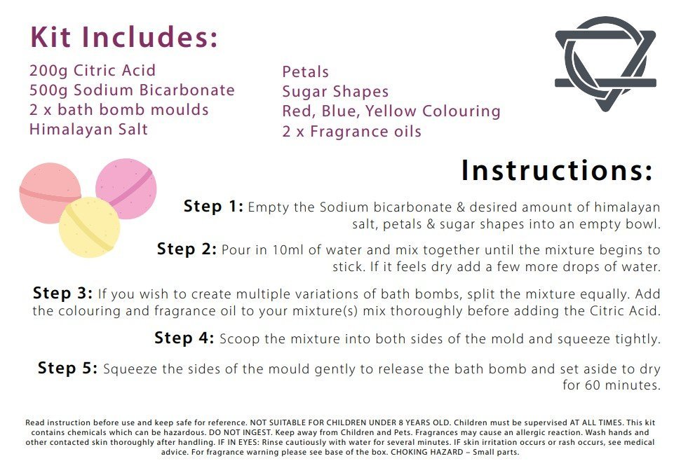 DIY Bath Bomb Kit with Rose and Bubblegum Scents | #product_category# - OneRoofGifts