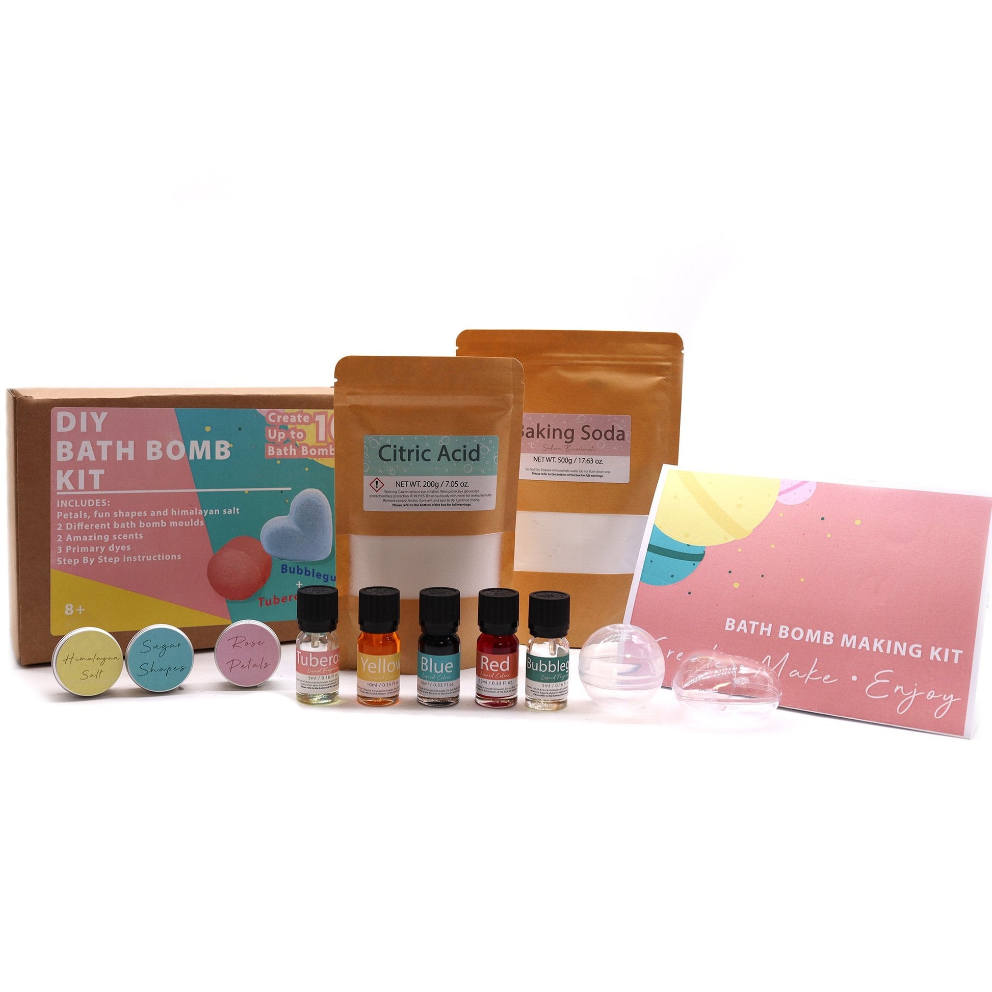DIY Bath Bomb Kit with Rose and Bubblegum Scents | #product_category# - OneRoofGifts