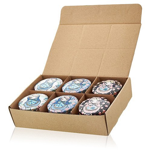 Dolly Blue Russian Dolls Design Artistic Tin Candle | #product_category# - OneRoofGifts