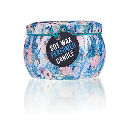 Dolly Blue Russian Dolls Design Artistic Tin Candle | #product_category# - OneRoofGifts