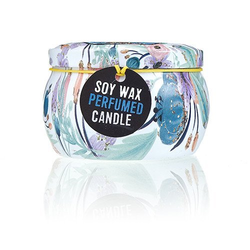 Dolly Blue Russian Dolls Design Artistic Tin Candle | #product_category# - OneRoofGifts