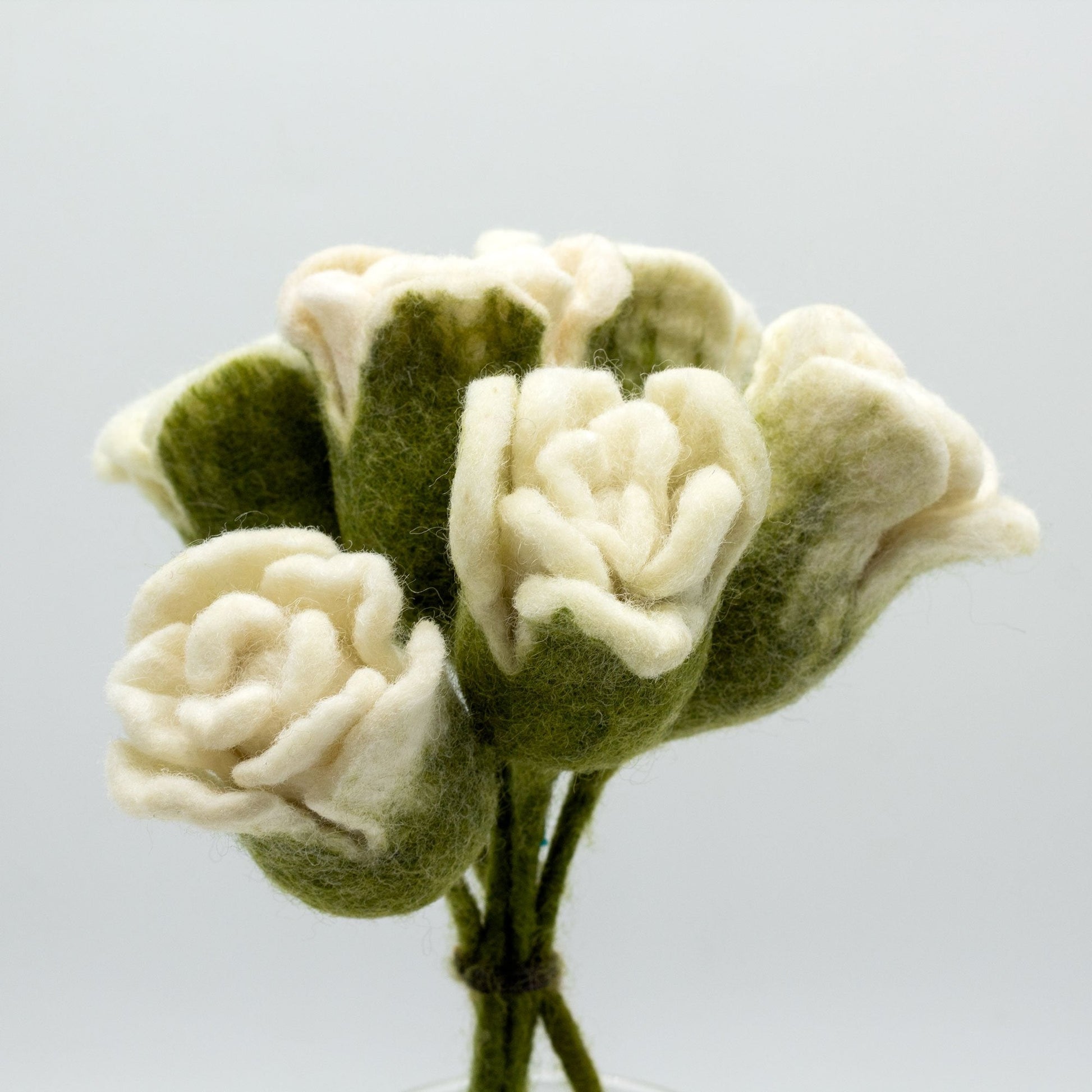 Felt Roses, White | #product_category# - OneRoofGifts