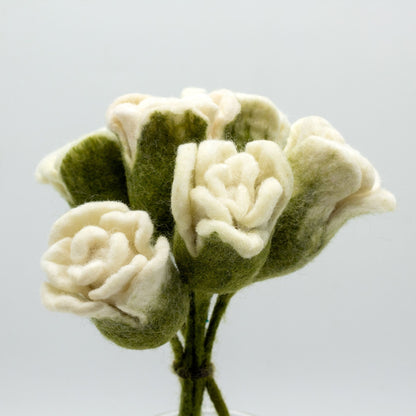 Felt Roses, White | #product_category# - OneRoofGifts