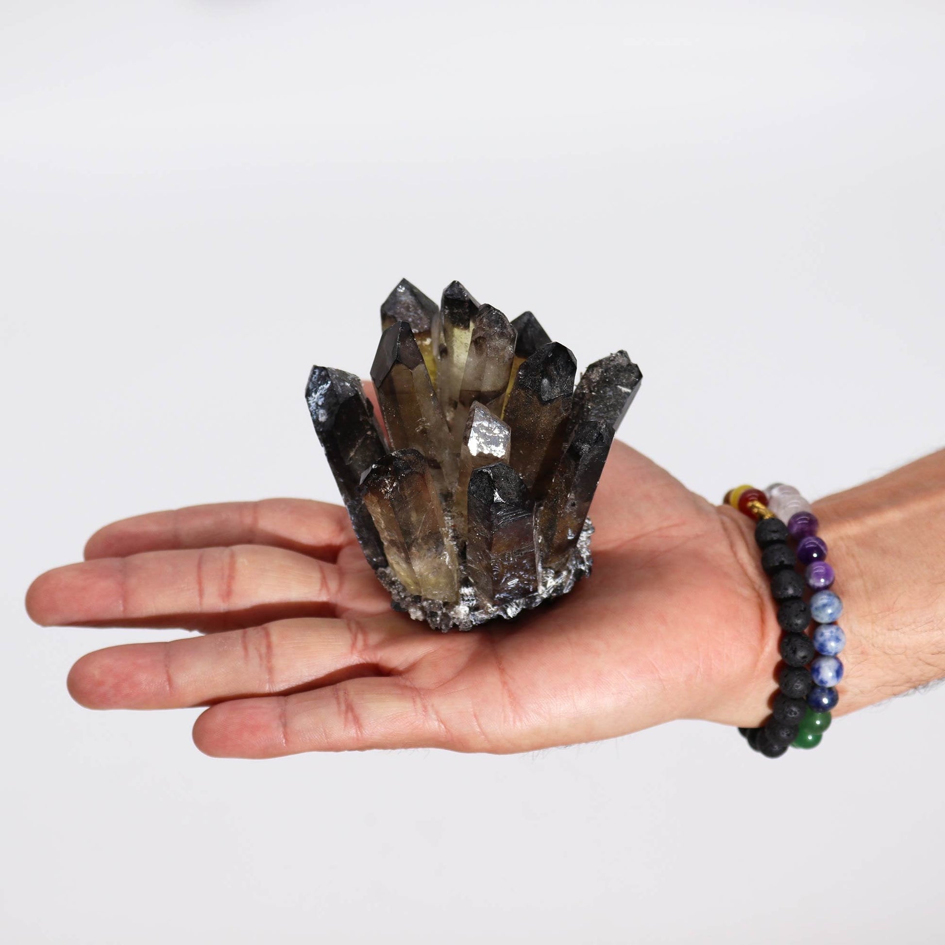 Ghost Quartz Smoky Cluster | #product_category# - OneRoofGifts