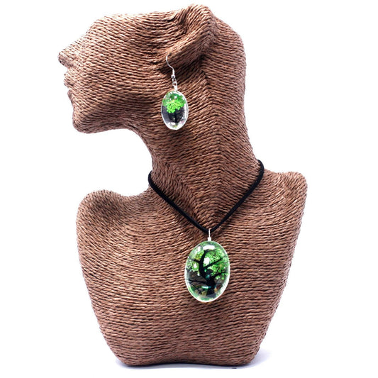 Green Pressed Flower Tree of Life Set | #product_category# - OneRoofGifts