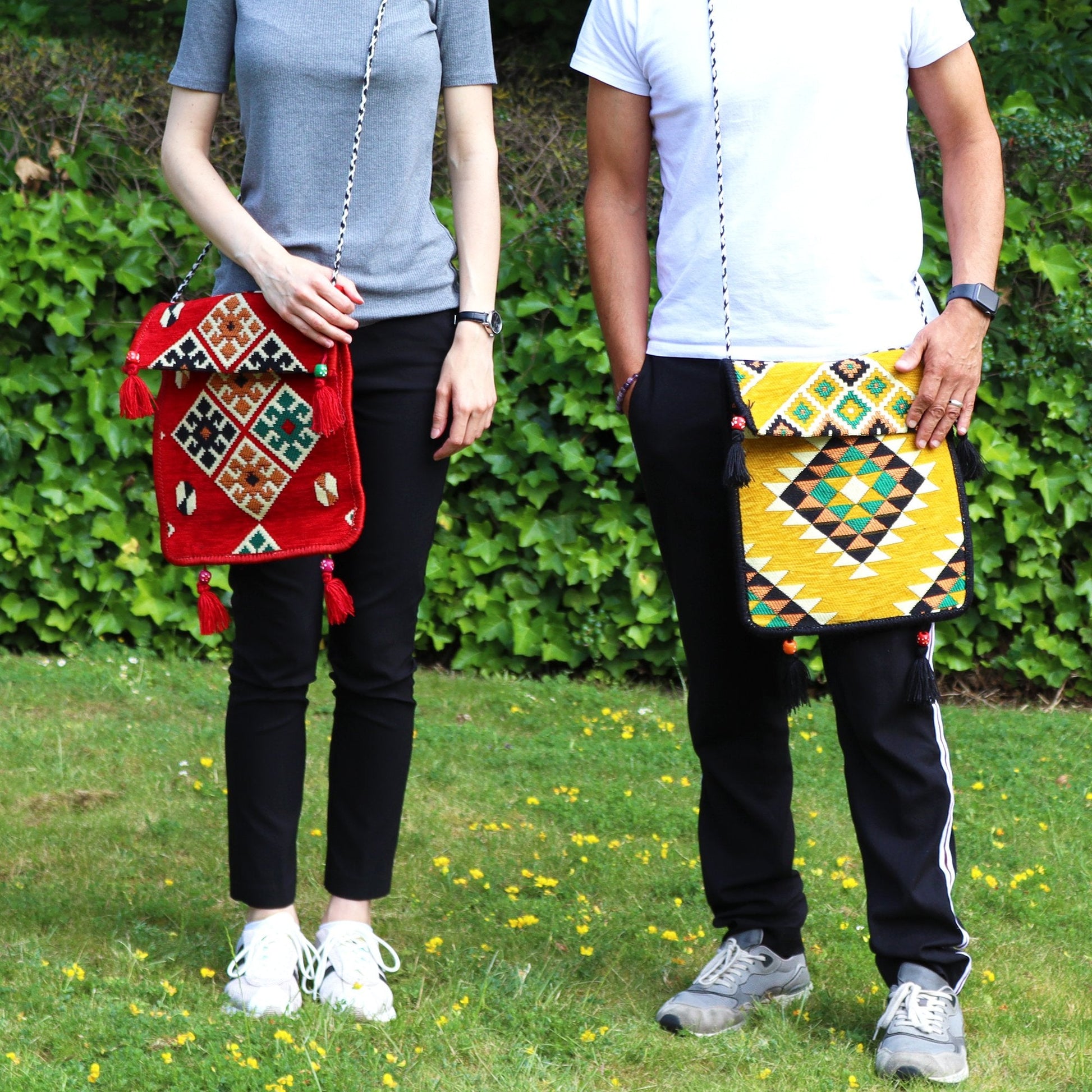 Kilim Festival Messenger Bag - Yellow | #product_category# - OneRoofGifts
