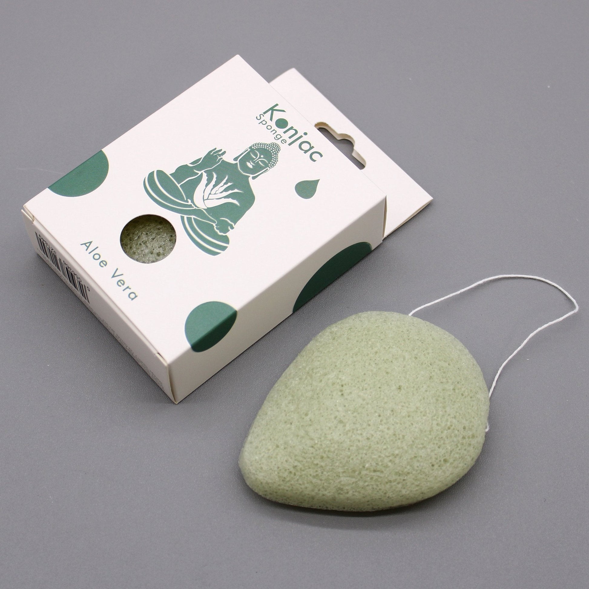Konjac Sponge with Aloe Vera, Teardrop Shape | #product_category# - OneRoofGifts