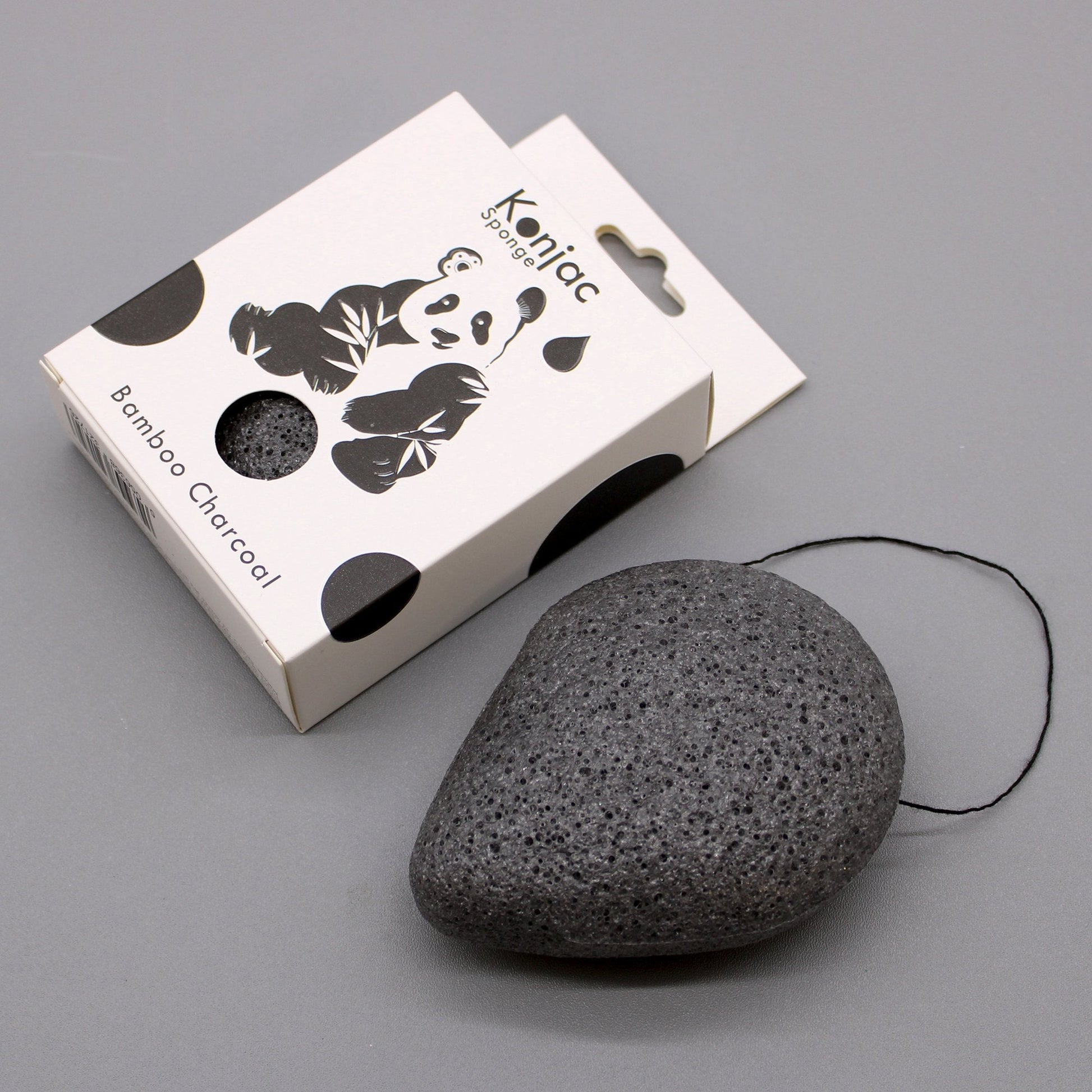Konjac Sponge with Bamboo Charcoal, Teardrop Shape | #product_category# - OneRoofGifts