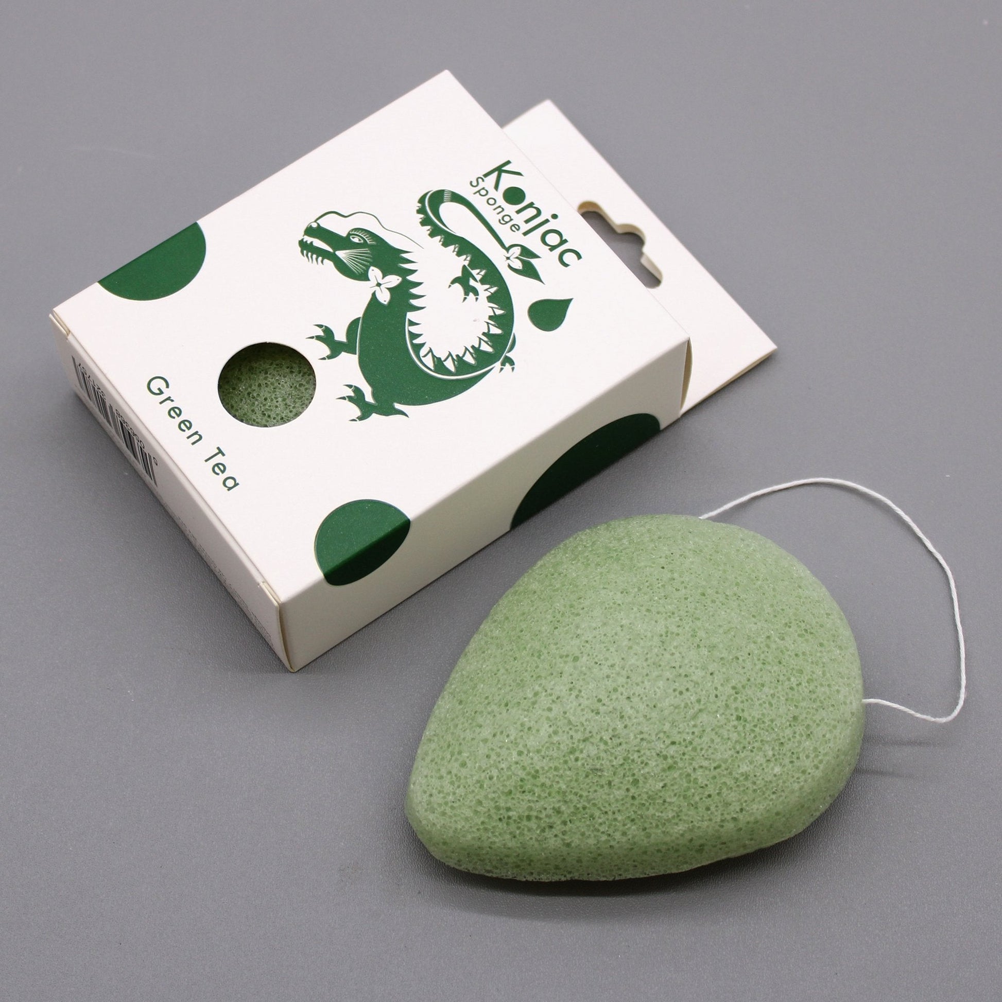 Konjac Sponge with Green Tea, Teardrop Shape | #product_category# - OneRoofGifts