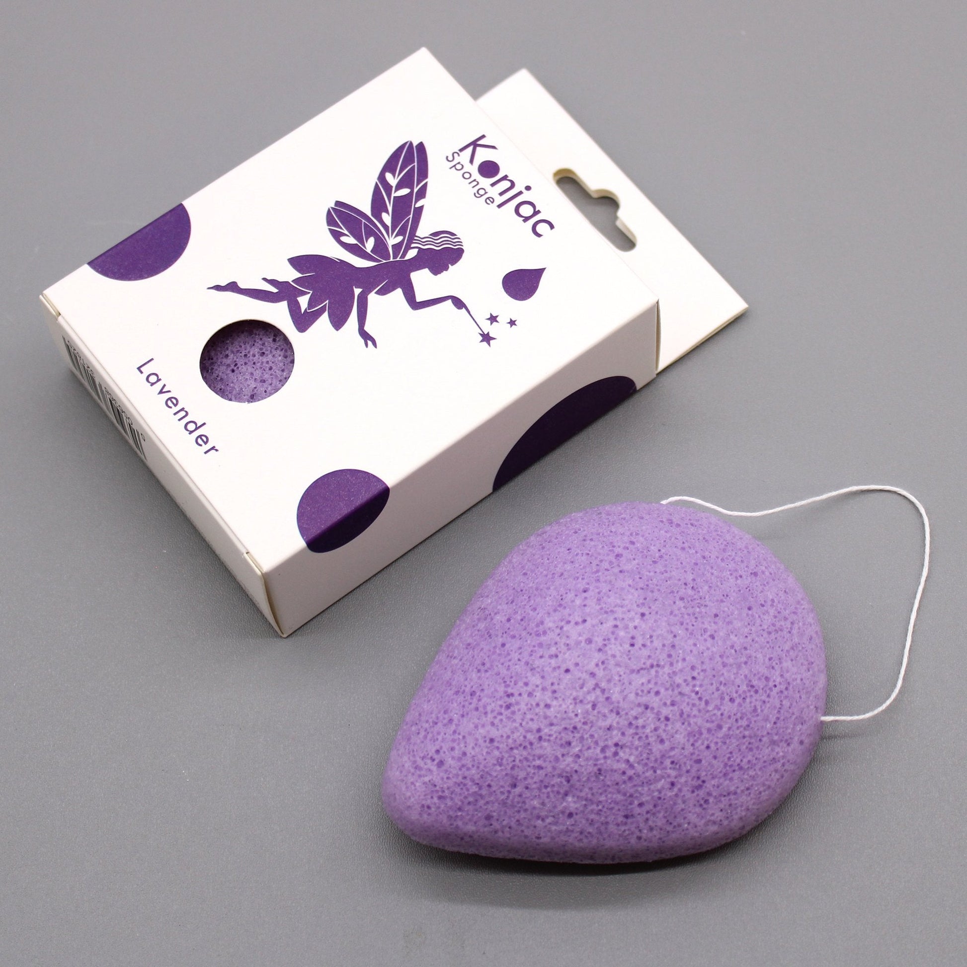 Konjac Sponge with Lavender, Teardrop Shape | #product_category# - OneRoofGifts