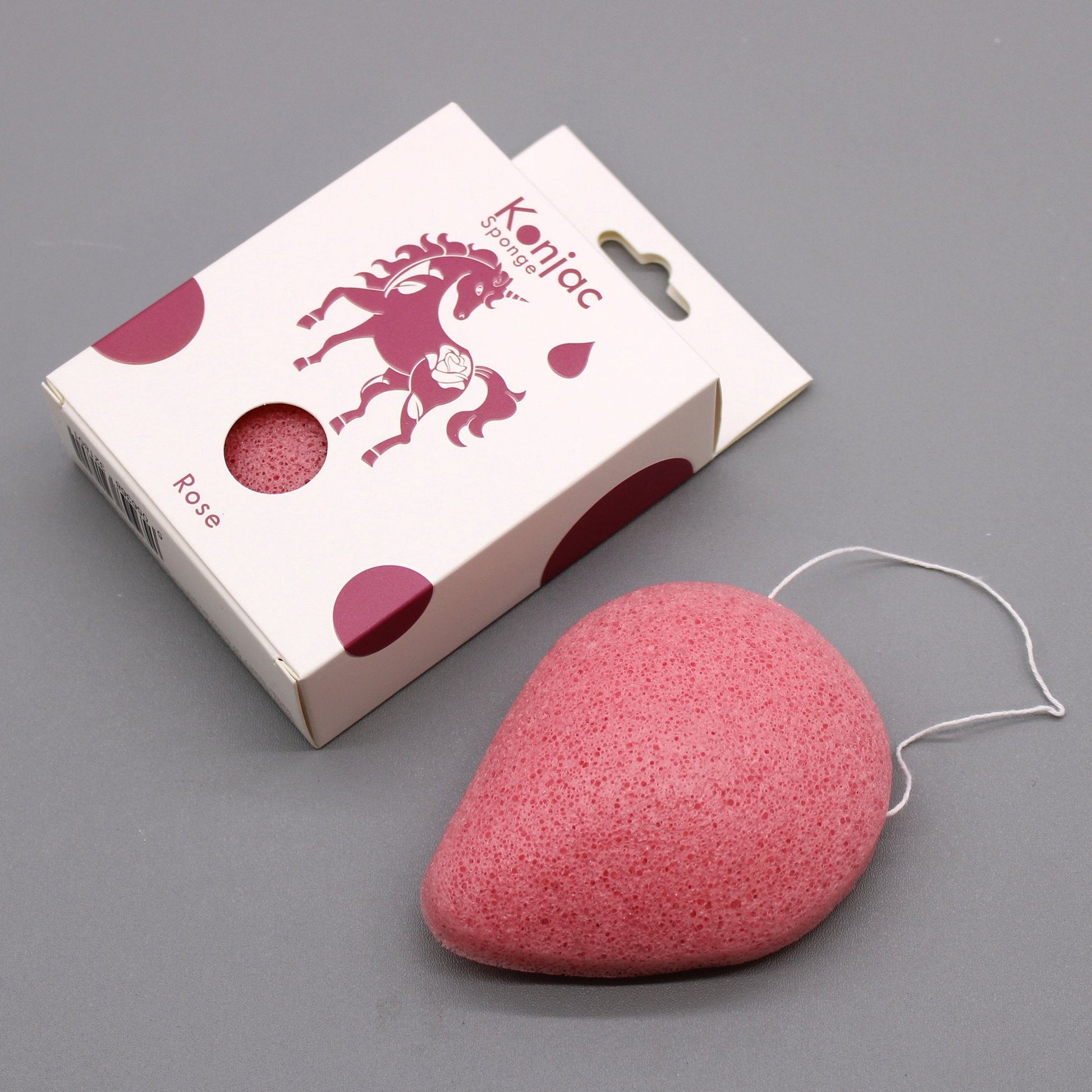 Konjac Sponge with Rose, Teardrop Shape | #product_category# - OneRoofGifts
